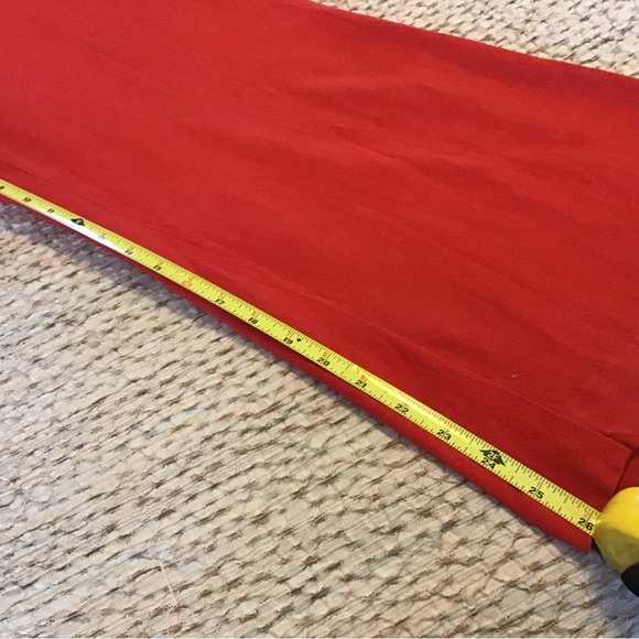 Anthropologie Red Wide Leg Pants with Tie Waist - Picture 10 of 12